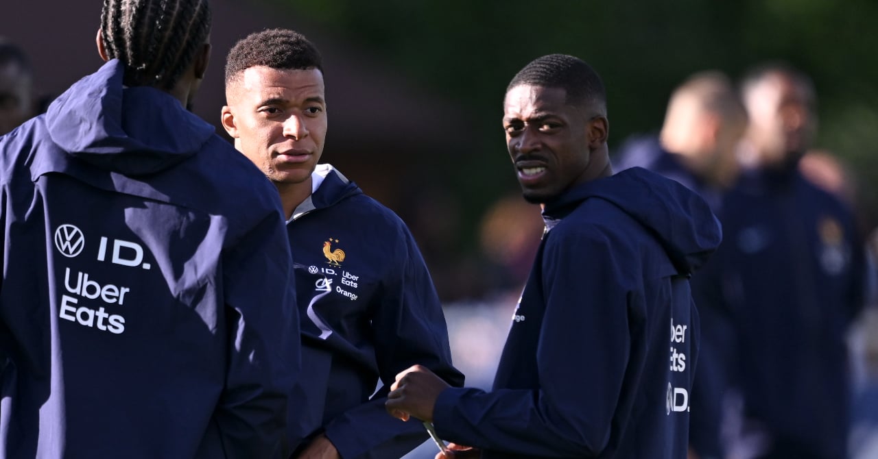 Ousmane Dembélé, a big tackle sent to Kylian Mbappé?