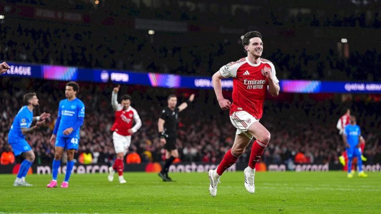 Arsenal: Declan Rice's reaction after the Premier League coronation