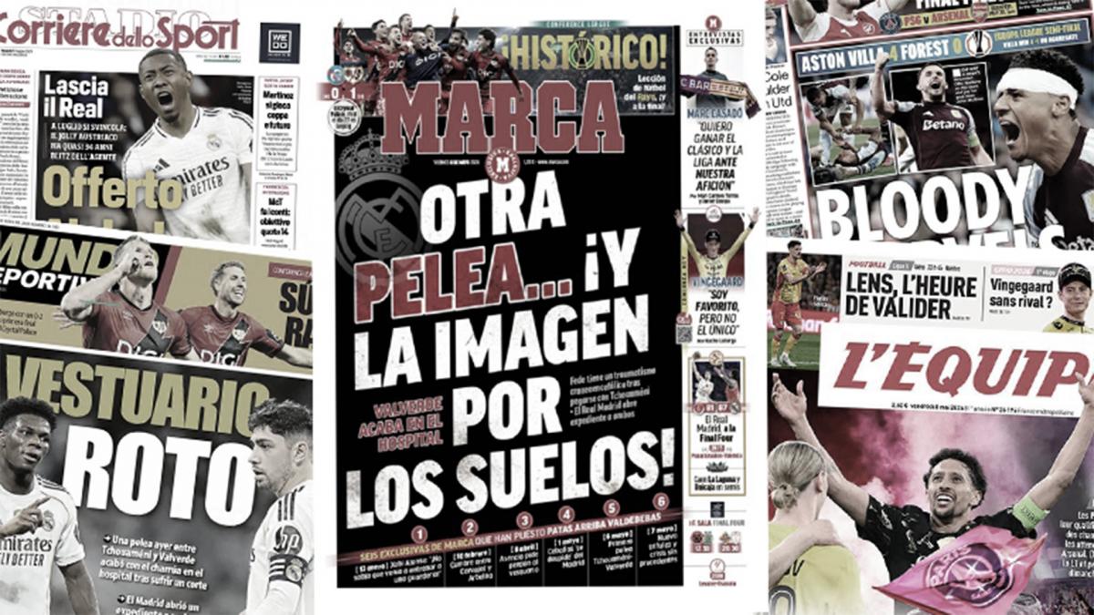 European press shocked by incidents at Real Madrid, Manchester United targeted Bruno Fernandes' successor