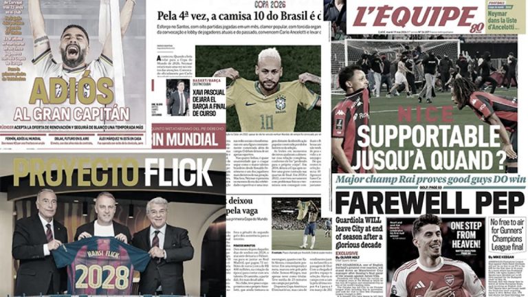 Neymar's call-up to the World Cup ignites the press, Arsenal very close to making history