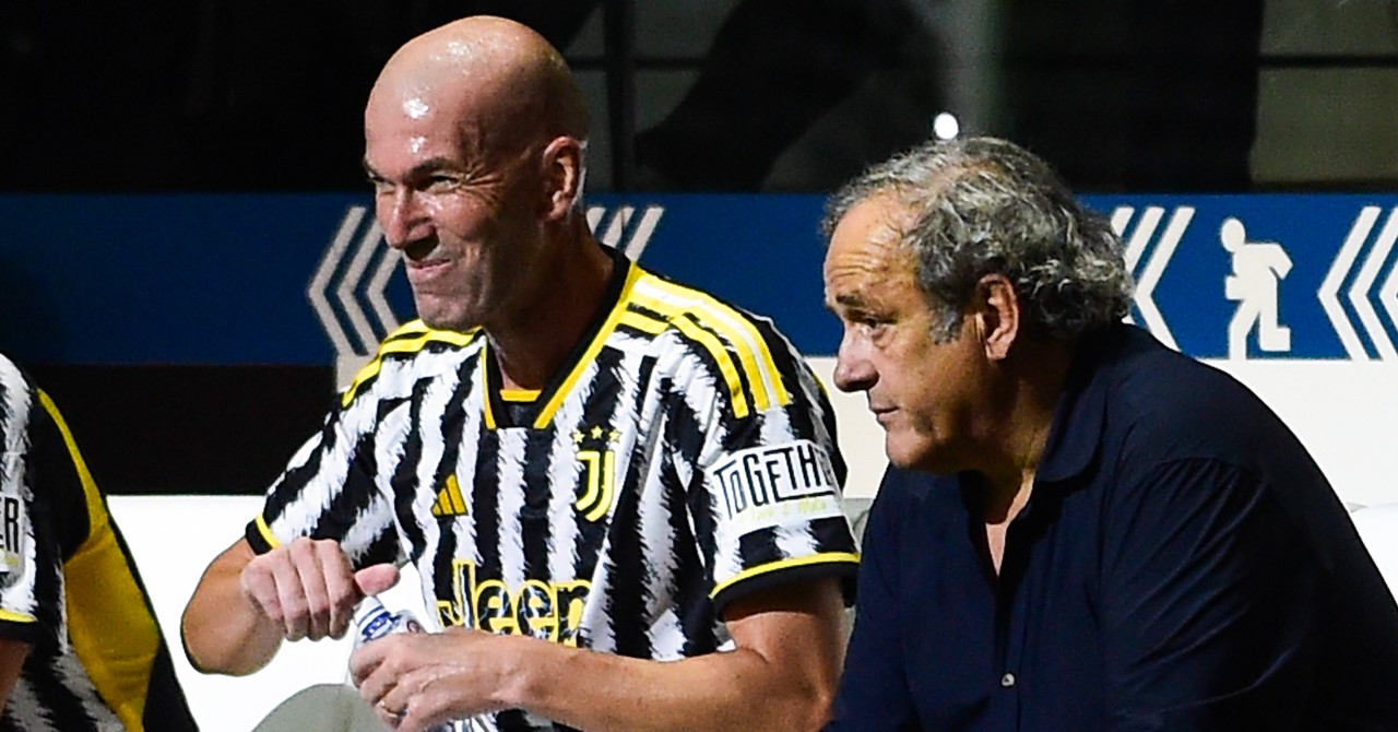 Zidane, Platini feigns surprise