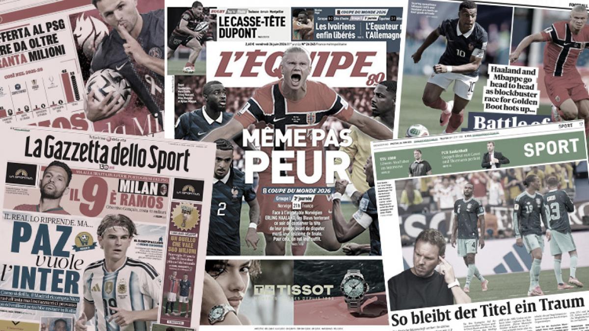 A great threat hovers over the Blues match, the planet is salivating before the big duel between Haaland and Mbappé