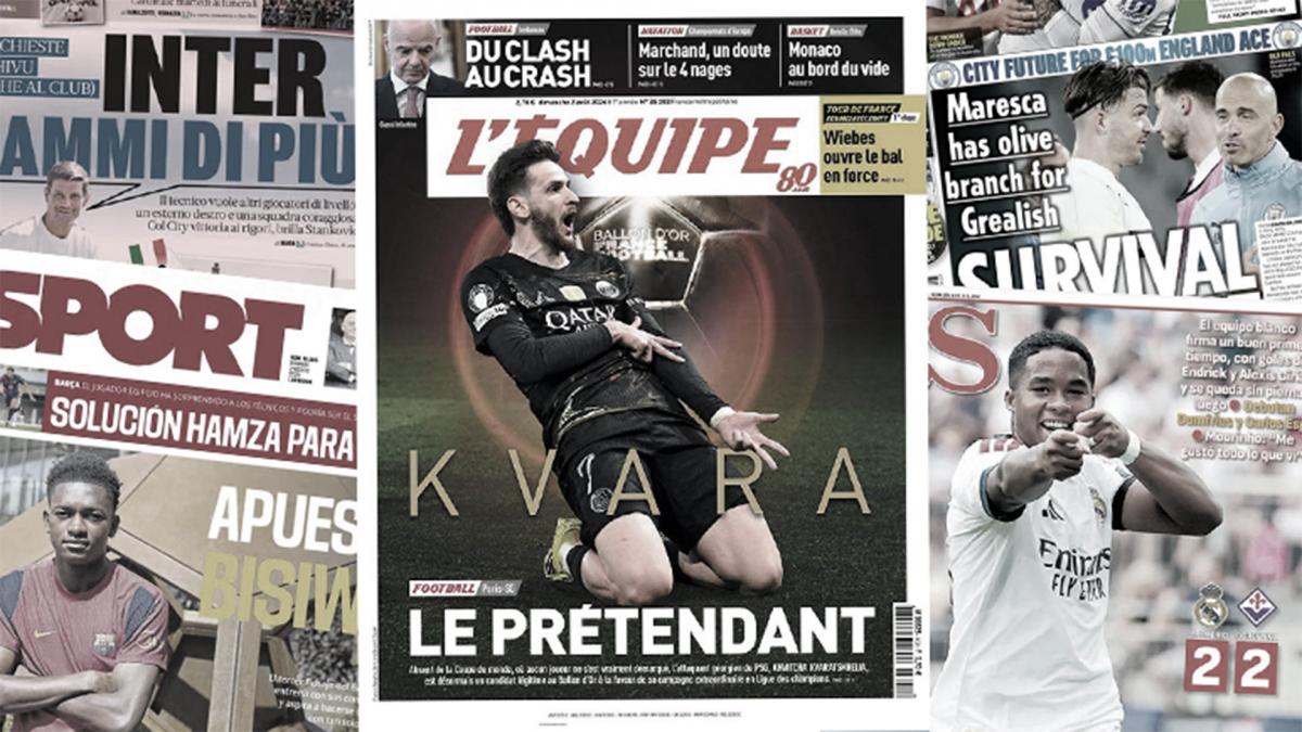 Kvaratskhelia aims for Ballon d'Or, Endrick sends strong message to Mourinho