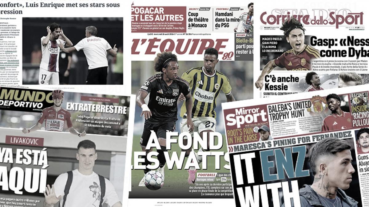The French press full of confidence for OL, Luis Enrique puts pressure on his stars