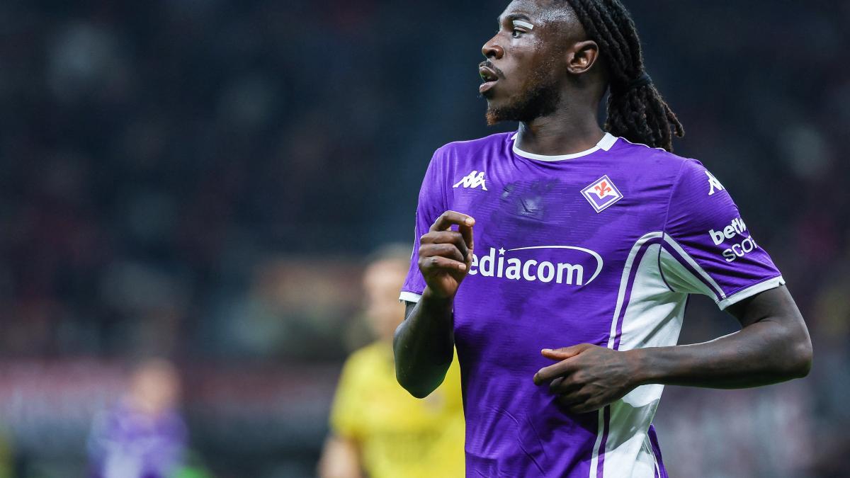 Fiorentina: Moise Kean arrives late for training and pushes to join Como