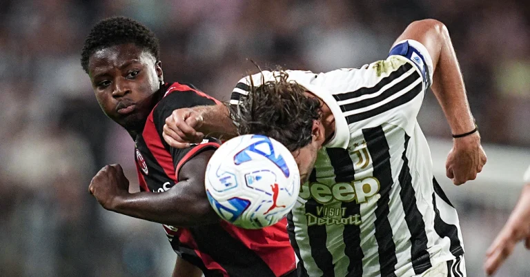 Serie A: Juventus struggles against Milan
