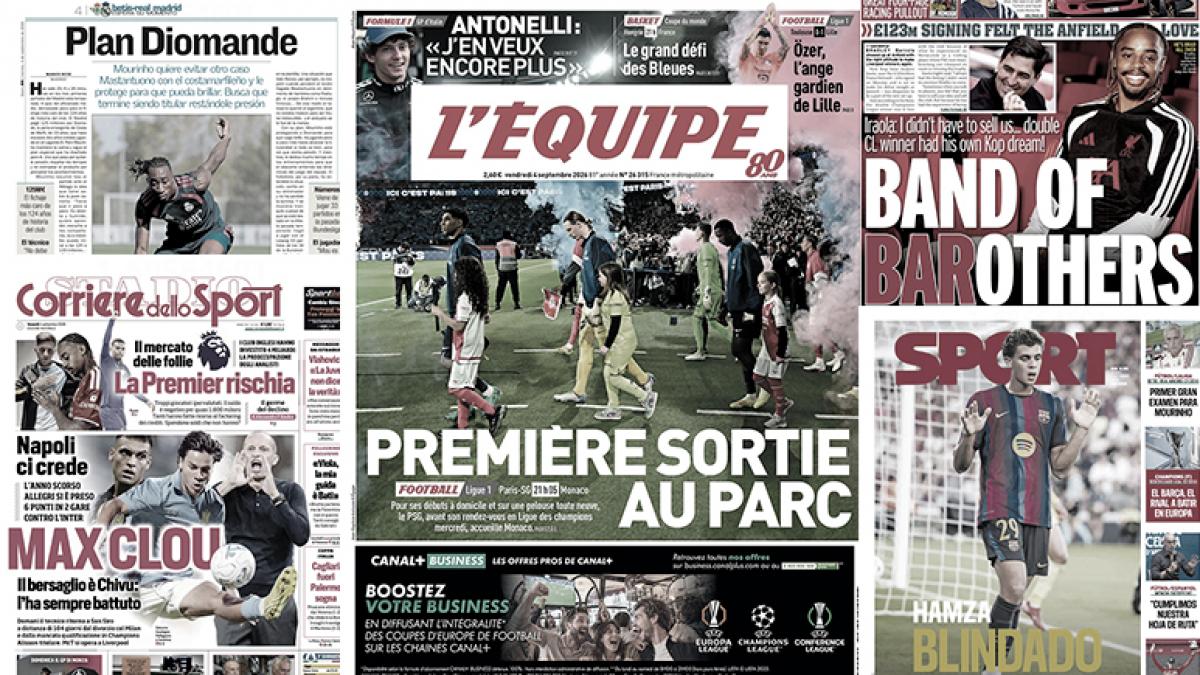The French press has made its choice for the Ballon d'Or, Barça's plan for Hamza Abdelkarim