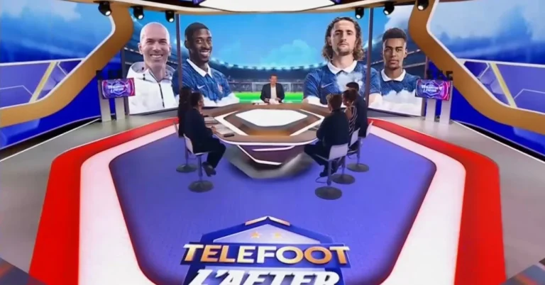 Argument in “Téléfoot l’After”, Bixente Lizarazu intervenes