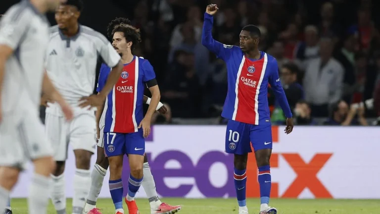 Champions League: Dembélé starts the match against Manchester City
