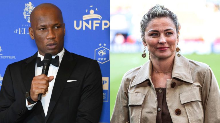 Didier Drogba with Laure Boulleau, it's official