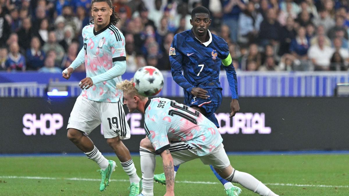 French team: Ousmane Dembélé completely missed his break