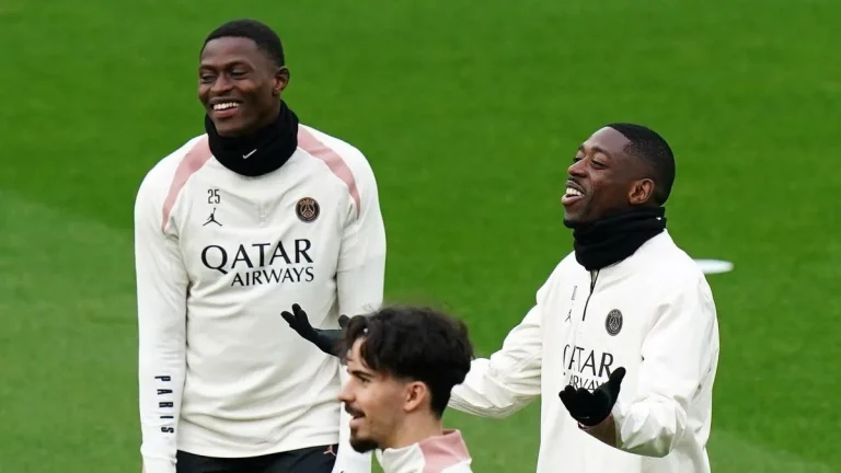 PSG: Ousmane Dembélé and Nuno Mendes back in training