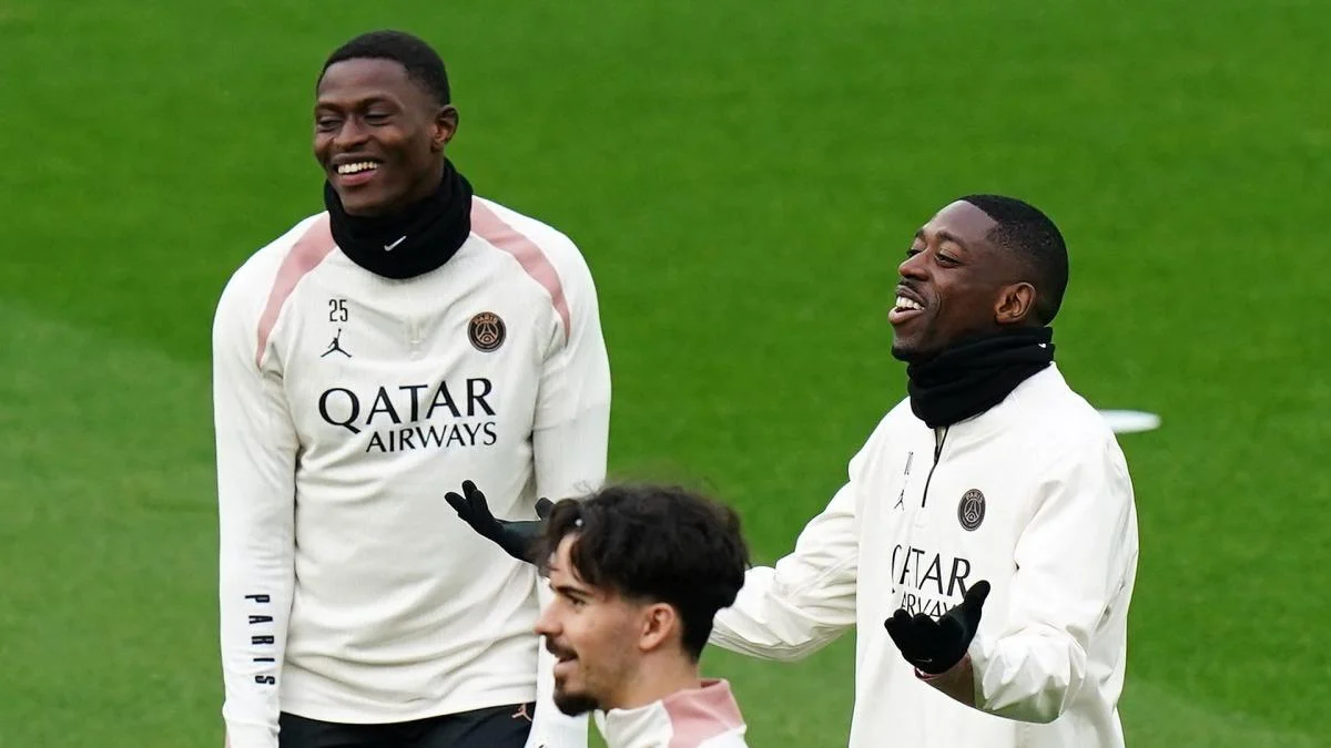 PSG: Ousmane Dembélé and Nuno Mendes back in training